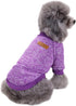 Jecikelon Dog Clothes Sweater for Small Dogs, Soft Winter Puppy Sweaters (Purple, M)