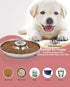 Puppy Bowls for Litter, 2 Stainless Steel Puppy Feeding Bowls, 11.5'' Food Feeding Weaning Bowl for Small Medium Pets