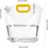 10 Pack 1.3 Gallon Collapsible Water Container Bag, Freezable Plastic Water Storage Pouch with Handle,No-Leak Foldable
