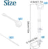Aquarium Fish Shrimp Feeding Dish Set with Clear Feeder Tube, Cleaning Brush, and Measuring Spoon