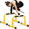 TABEKE Push Up Bar, 14'' High Steel Parallettes & Dip Bar with Foam Handle for Home Gym Strength Training
