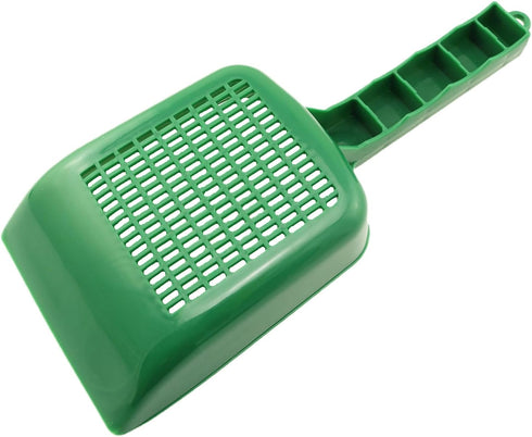 Aquarium Fish Tank Garden Sand Cleaning Shovel Green 5.11x4.33inch Lizard Feces Scoop Sand Filter Used for Home Gardens Fish Tanks and Swimming Pools