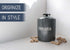 Nat & Jules Charcoal Grey 8 x 6 Ceramic Pet Treats Canister