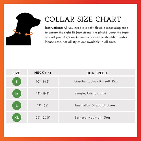 SPOT THE DOG! Reflective Dog Collar - Adjustable Durable Comfortable Collars for Large Dogs, Hunting Dogs (Blaze Orange)