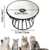 Ceramic Cat Bowls with Metal Stand,2 Pack Elevated Cat Bowl Raised Kitten Food&Water Feeding Shallow Dish for Indoor Cats,Puppies,Small Dogs