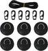 Yetaha 6 Pack Stainless Steel D Rings, PVC Patch, Bungee Cord with Hooks for Inflatable Boat