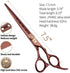 Fenice Peak Dog Grooming Scissors - Professional 440C Japanese Stainless Steel Pet Cutting Shears for Dogs and Cats