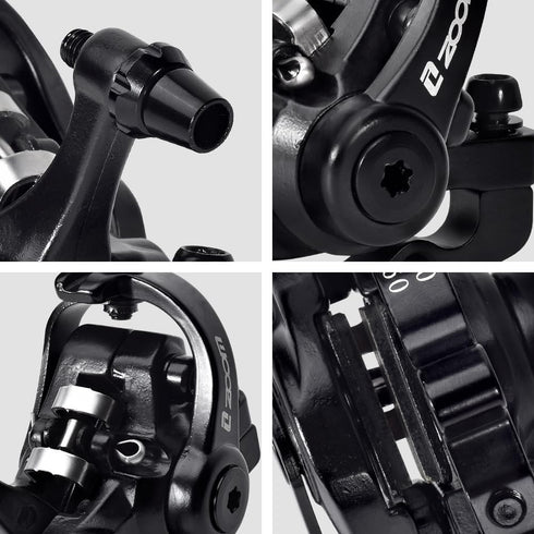 Zoom DB-680 Bilateral Caliper Disc Brake Set, Dual Piston Mountain Bike Alloy Cable Brake Accessories