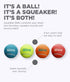 Outward Hound Squeaker Ballz Fetch Dog Toy, Medium Size, 6-Pack for Interactive Play