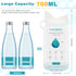 OUMEE 8/12/20/23/28 Pcs Emergency Disposable Urinal Bags - 700 ML Unisex Camping Pee Bags for Travel