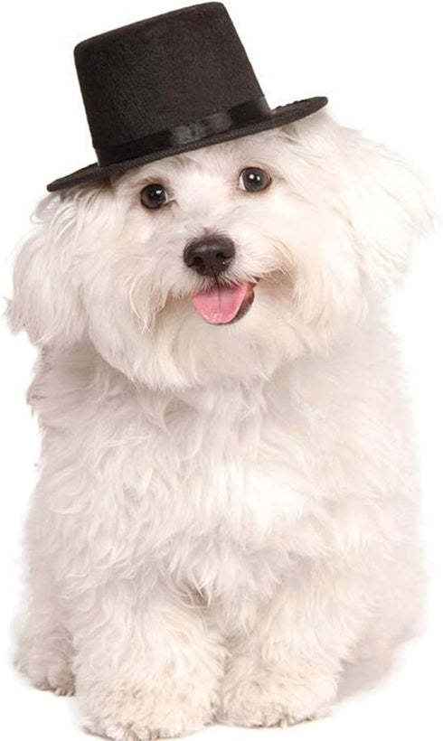 HUYADAPI Pet Bow Tie Adjustable Collar and Costume Top Hat for Cats, Dogs, 2 Pieces