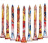 Golf Tees Pack of 5, Colorful Natural Wood Golfing Tees, Size 2-3/4 inch
