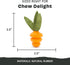 Barkbox Super Chewer Tough Dog Chew Toys, Treat Dispensing for Aggressive Chewers, Carrot - Small