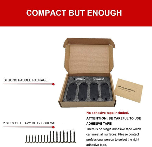 56lbs Gun Magnet Rated Magnetic Gun Mount, Anti Scratch Premium Rubber Coated Holder for Rifle Pistol Magazines