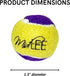 Pack of 12 Midlee Squeaky Mini Tennis Balls for Dogs - 1.5" (Yellow/Purple)