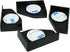 4PCS Black Plastic Fish Tank Corner Protector Aquarium Glass Angle Cover for Home