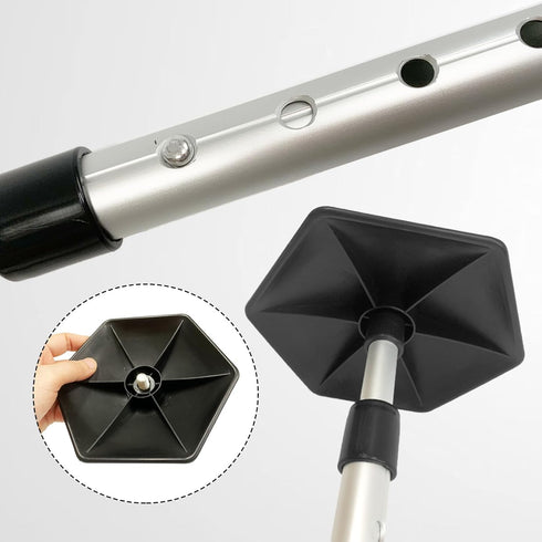 Golf Travel Club Bag Support Rod - Aluminum Adjustable Telescopic Golf Trip Cover Support System Pole