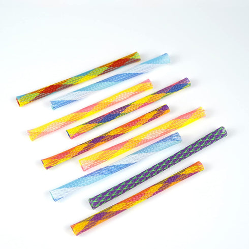 42 Pieces Cat Spring Toys Set, Colorful Interactive Cat Toy and Tube for Indoor Cats, Flexible Plastic Coil for Kittens