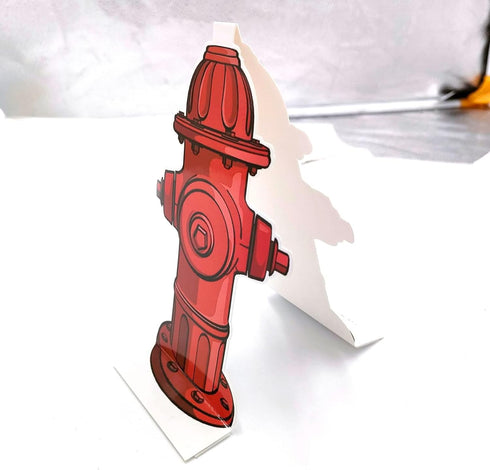 GLOGLOW 10Pcs Dog Pee Pad Trainer, Paper Fire Hydrant Target for Male Puppies Potty Training (18.5 x 10cm)