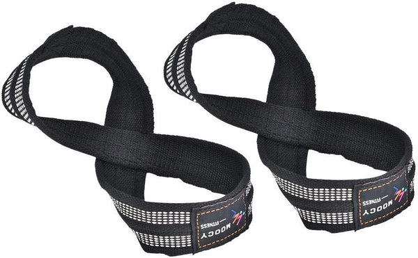 FTVOGUE Figure 8 Weight Lifting Straps, Dead Wrist Strap for Pull-ups, Powerlifting Gym Equipment