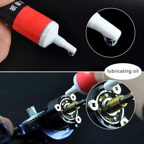 2 14.8ml Pieces Fishing Reel Special Lubricant Oil Grease Drum Wheel Spinning Wheel Bearings Noise Abrasion Reducing