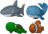 Territory Natural Rubber Whale Dog Toy