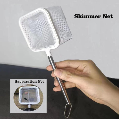 Carefree Fish 30In Aquarium Gravel Cleaner, Fish Tank Water Changer with 37In Water Pipe Skimmer Net and Long Handle