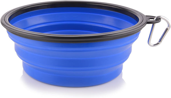 Extra Large Collapsible Dog Bowl, XL Travel Dog Bowl, 102oz Portable Collapsible Traveling Bowls with Carabiner for