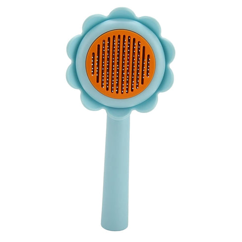 Pet Slicker Brush for Dogs, Cats, Rabbits, Self Cleaning Massage Grooming Brush for Shedding