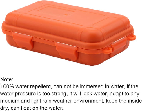 Waterproof Hard Case, Shockproof Outdoor Survival Storage Box, Universal Sealed Container with Foam, Orange