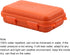 Waterproof Hard Case, Shockproof Outdoor Survival Storage Box, Universal Sealed Container with Foam, Orange