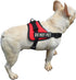 Removable Dog Patches for Vests & Harness - Reflective/White Letter, 2 Pack