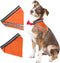 Reflective Dog Bandana Safety Scarf, 2 Pack Orange Dog Reflective Gear