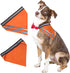 Reflective Dog Bandana Safety Scarf, 2 Pack Orange Dog Reflective Gear
