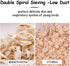 MANON ROSA Wood Shavings for Bird Bedding - Natural Aspen Soft Low-Dust & Odor-Control Nesting Material for Parakeets