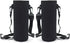Kvvdi 2 Pack 32 oz Neoprene Glass Water Bottle Cooler Sleeve, Insulator with Shoulder Strap