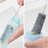 17 Blue/2Pack Long Bottle Brush, in Bendable Cleaner Brushes for Cleaning Neck Beer Bottles, Wine, Baby Bottles, Water