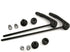 RuiLing 1 Pair Black Quick Release Bolt Lever Axle Set for Front and Rear MTB Bicycle Wheel Hub Accessories