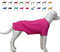 Lovelonglong Dog Costumes Basic Blank T-Shirt Tee Shirts for Medium Dogs, Rosered XXL