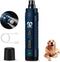Casfuy Dog Nail Grinder with 2 LED Light - 4.8V Powerful 2-Speed Electric Nail Trimmer for Medium Large Dogs