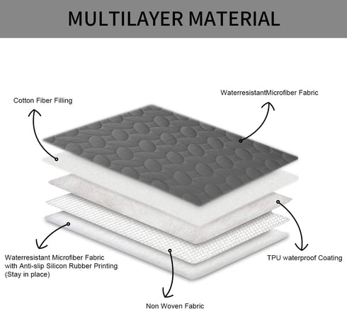 Ameritex Waterproof Pet Bed Cover Dog Bed Blanket for Sofa and Furniture, New Pattern Design