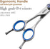 Left Handed Chunkers Dog Grooming Scissors 7.5'' Professional Thinning Shears, Japan 440C, 70% Thinning Rate
