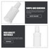 6pcs Portable Mouthwash Bottle Compact Travel Plastic Containers for Mouthwash Durable Pet Material Space-saving Design
