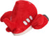 Interactive Plush Airplane Dog Toy - Red