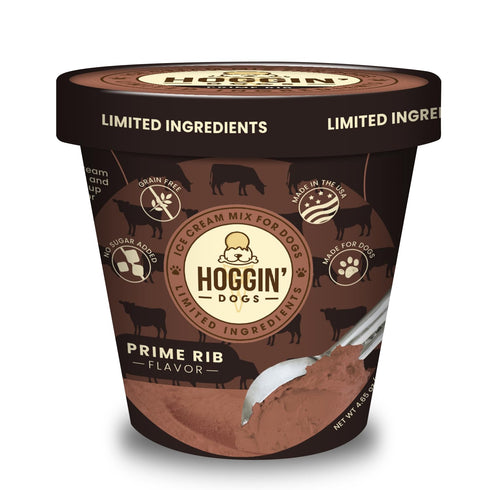 Packet, 4 Pack 4 count 4.65 oz Hoggin Dogs Ice Cream Mix - Just Add Water and Freeze, Doggy Ice Cream Mix Gifts