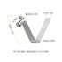 HARFINGTON 5pcs V-Shaped Hollow Lift Kayak Paddle Snap Spring Clip 39mm x 5.9mm 65Mn Spring Steel Telescopic Locking