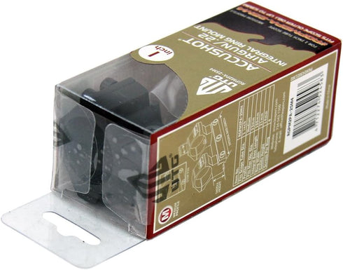 UTG 1PC 1" Medium Profile Airgun Mount with Stop Pin, Dia , Black