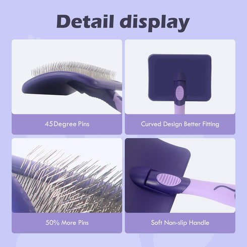 Dog Brush for Poodles - Best Grooming Brush for Dematting and Detangling - Poodles Grooming and Bathing