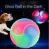 FineInno 4 pcs Light Up Dog Balls Flashing Elastic Ball Glow in The Dark Interactive Pet Toys for Puppy, Cats, Dogs
