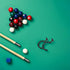 4pcs Cabilock Billiards Cue Hook Pool Cue Holder Metal Pool Table Side Mountable Rack for Hanging Balls and Triangle